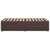 Bed Frame without Mattress Dark Brown 90x190 cm Fabric