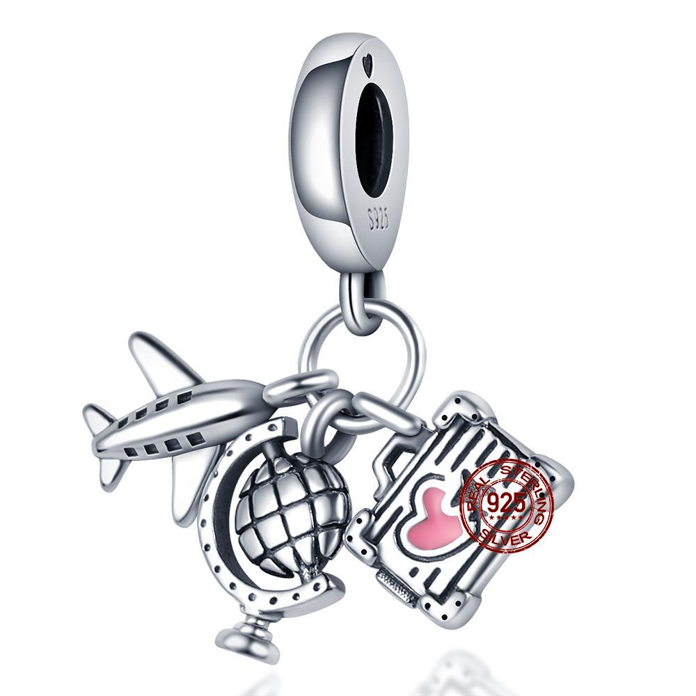 Charms Fit Diy Original Bracelet Real S925 Sterling Silver Beads Luminou Pendants Firefly Ocean Series Dangle Fine Jewelry