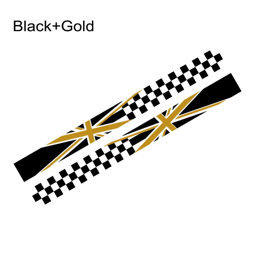 Наклейка на боковую дверь автомобиля Union Jack, гоночные полосы, виниловая декаль, аксессуары для тюнинга для MINI Cooper S One JCW F55 F56 F60 R55 R56 R60