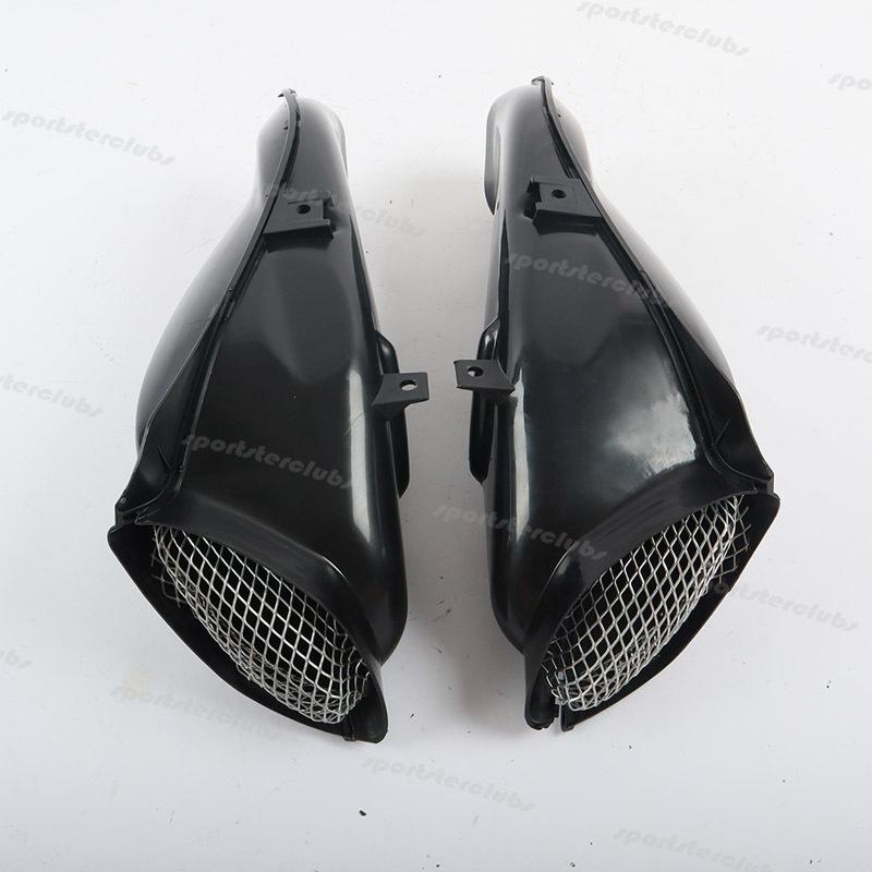 Motorcycle Black ABS Ram Air Intake Tube Duct Pipe Cover Fairing Set for K4 2004-2005 SUZUKI GSXR600 GSXR750 GSXR 600 750 04-05