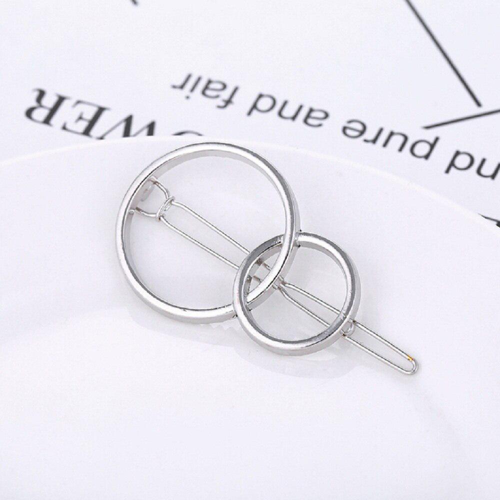 Женские аксессуары для волос, заколка для волос, булавка для волос из геометрического сплава, повязка для волос с лунным кругом, заколка, держатель для заколки