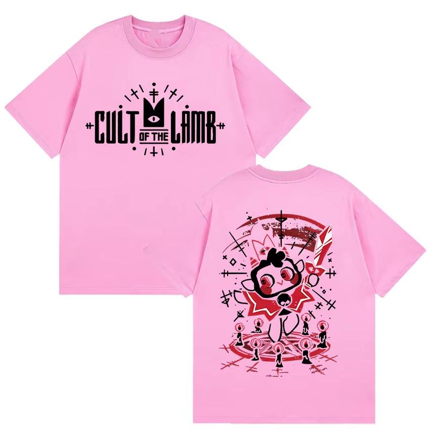 Hot Game Cult of The Lamb Retro Graphic T Shirt Unisex Women Game Gift Humor Short Sleeve Tshirts Casual pure Cotton Tops Tshirt