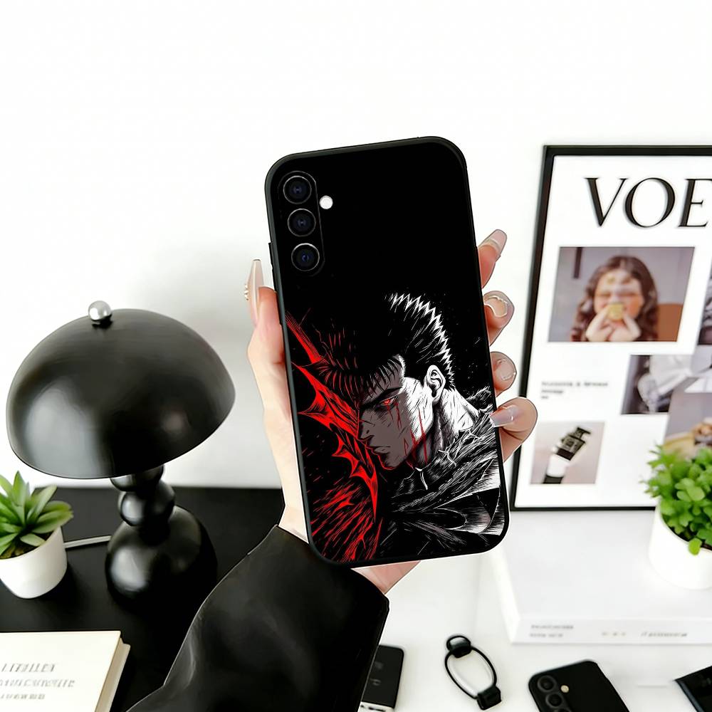 Крутой Популярный Чехол Для Телефона С Комиксом B-Berserk Для Samsung Galaxy A73,A72,A71,A70,A53,A52,A51,Мягкий Черный Силиконовый Чехол