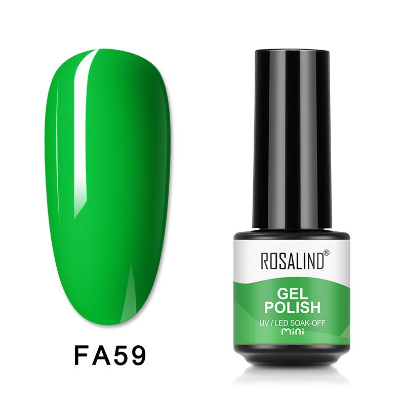 ROSALIND 7 мл Яркий лак для ногтей для полупостоянного УФ-гель-лака Маникюрный гель-лак для ногтей