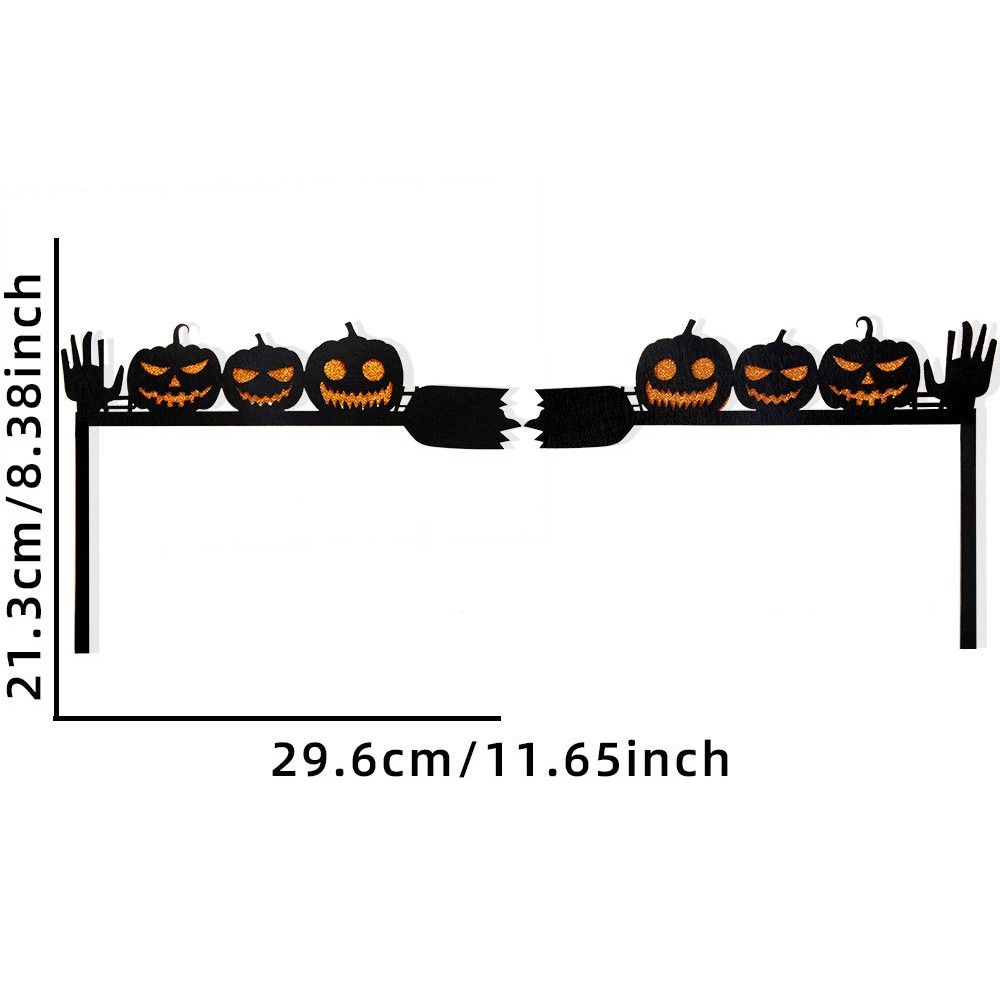 Multi-purpose 3D Halloween Door Frame Stickers Cute DIY Pumpkin Corner Stickers Cartoon Ghost Festival Door Stickers Window