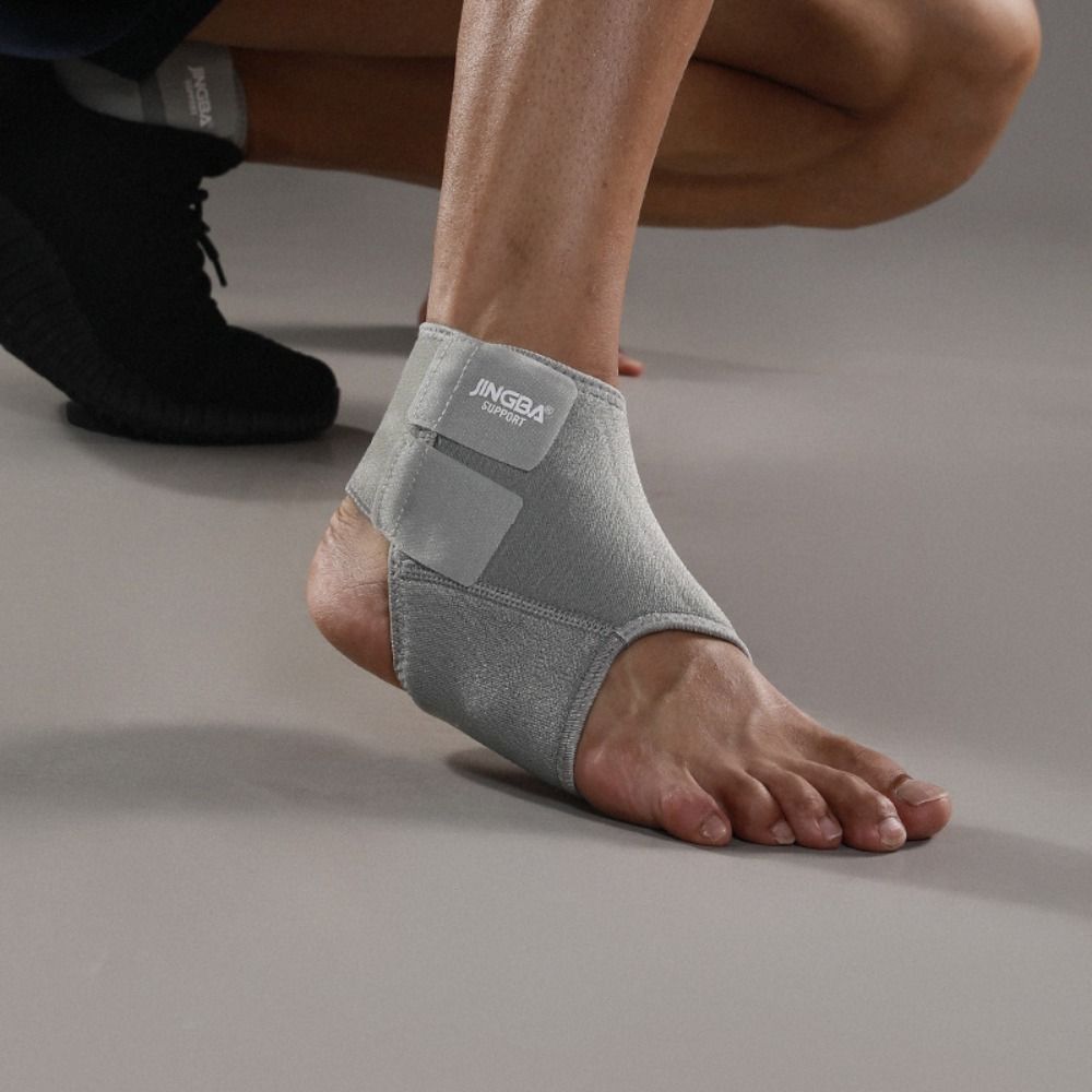 Новый неопреновый фиксатор голеностопа Черный Синий Серый Бежевый Эластичный бандаж на голеностоп Регулируемая компрессионная поддержка голеностопа Унисекс