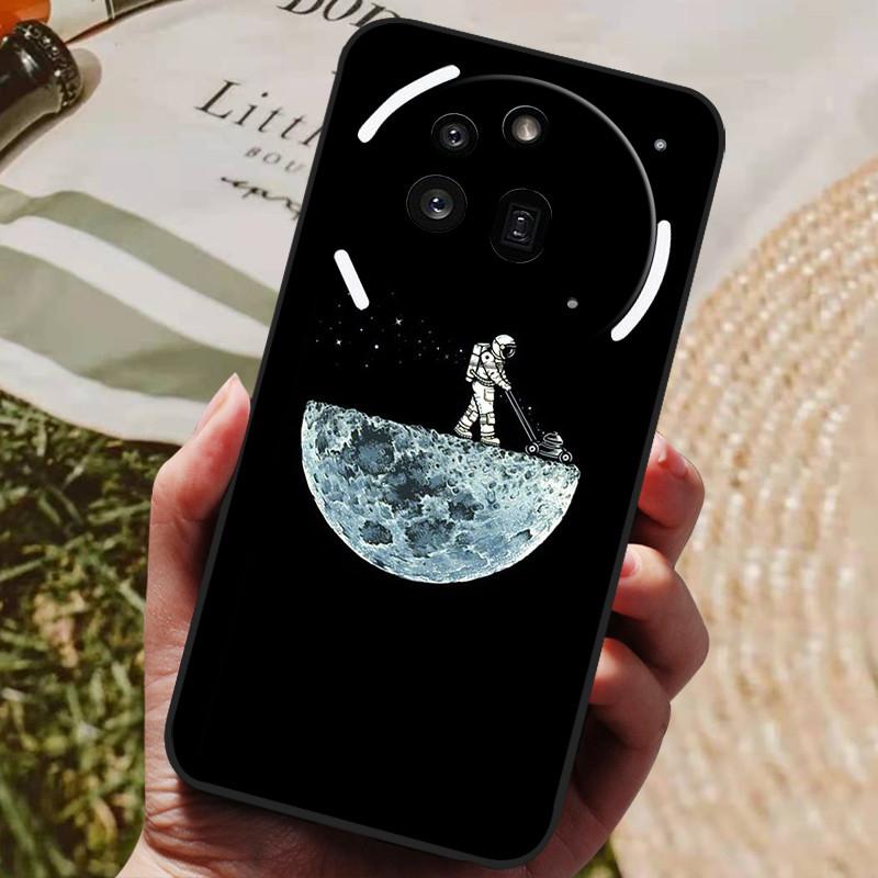 For Nothing Phone 3A Pro Case Phone3A Pro Cool Painted Silicone TPU Soft Cover for Nothing Phone 3A Pro A059P Cases Black Shells