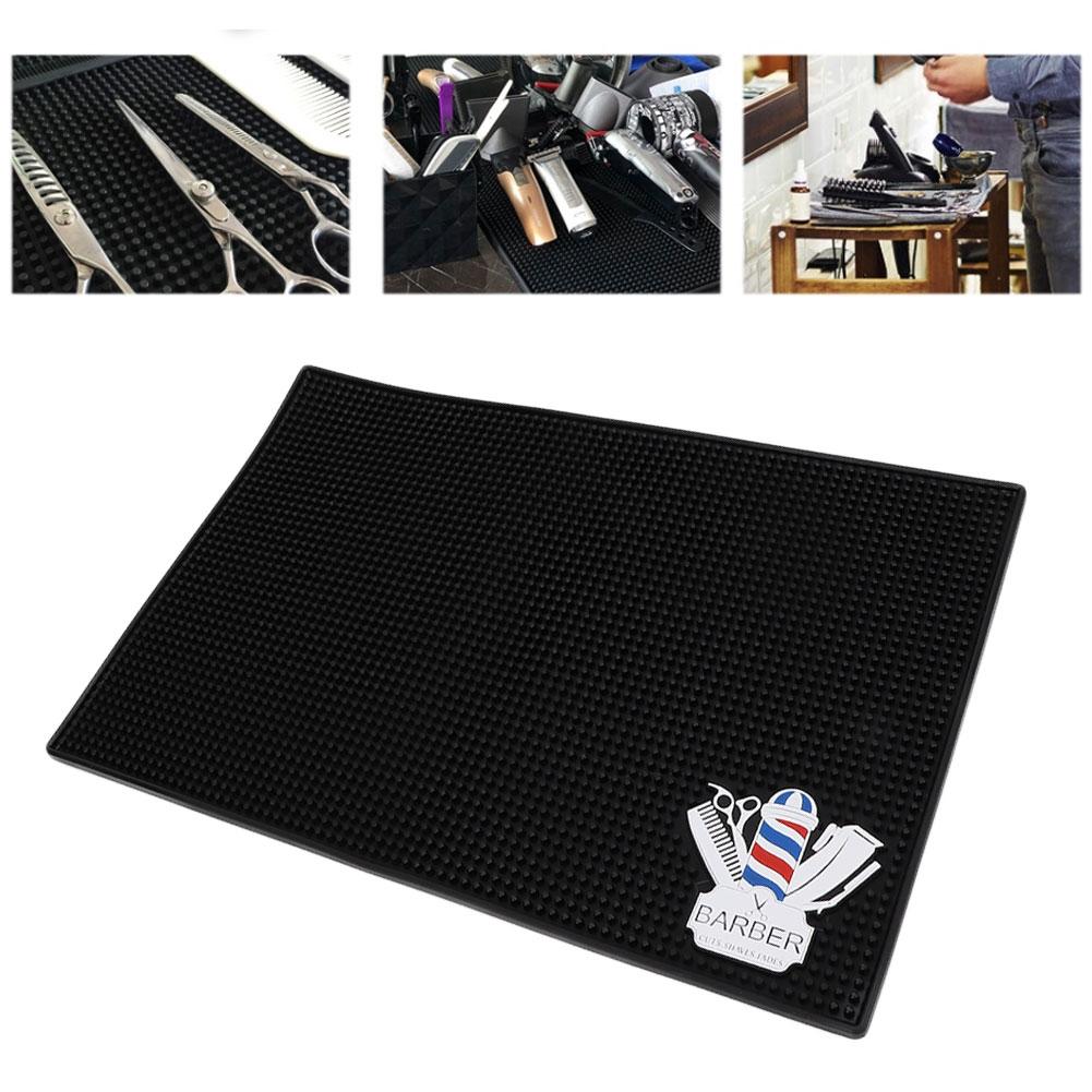 Professional Non-Slip Hair Salon Table Mat, Flexible and Heat Insulating, PVC, for Hairdressers and Stylists. 45 x 30 cm.