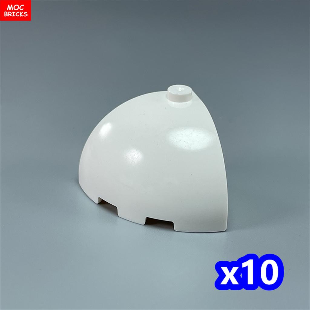 Non-Toxic Moc Bricks Window Fence Arch White Winter Snow Horse Figure City Architectural Church Accessories Children Christmas Toys