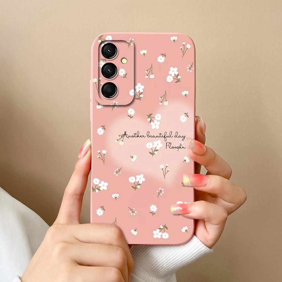 Cover Case For Samsung Galaxy S24 FE A16 A06 M35 S 24fe Shell Luxury Fashion Leopard Print Butterfly Matte Silicone Screen Protector Bumper Phone Bags