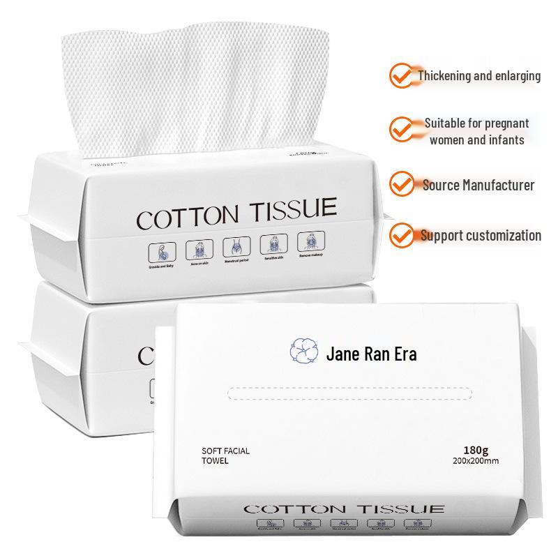 Очень толстые полотенца для умывания из чистого хлопка - Мягкие, безопасные для кожи, Одноразовые очищающие салфетки