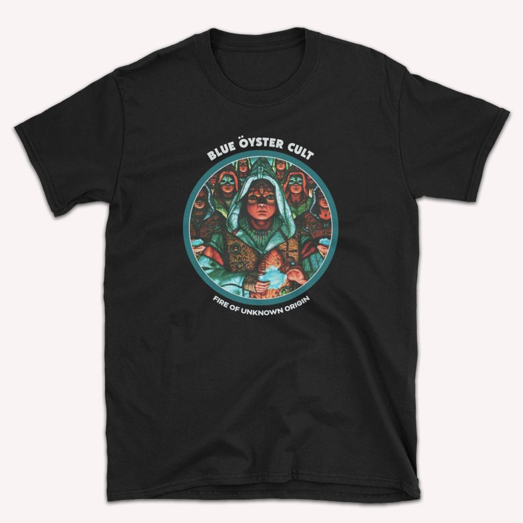 Blue Oyster Cult T shirt, Vintage Style, Fire of Unknown Origin