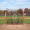 VEVOR 7x7 ft Baseball Softball Practice Net, Portable Baseball Training Net for Hitting Batting Catching Pitching