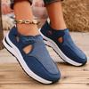Fashion Breathable Platform Sport Sneaker Woman 2025 Spring Hollow Out Thick Sole Running Shoes Woman Non Slip Casual Sneakers Size 43