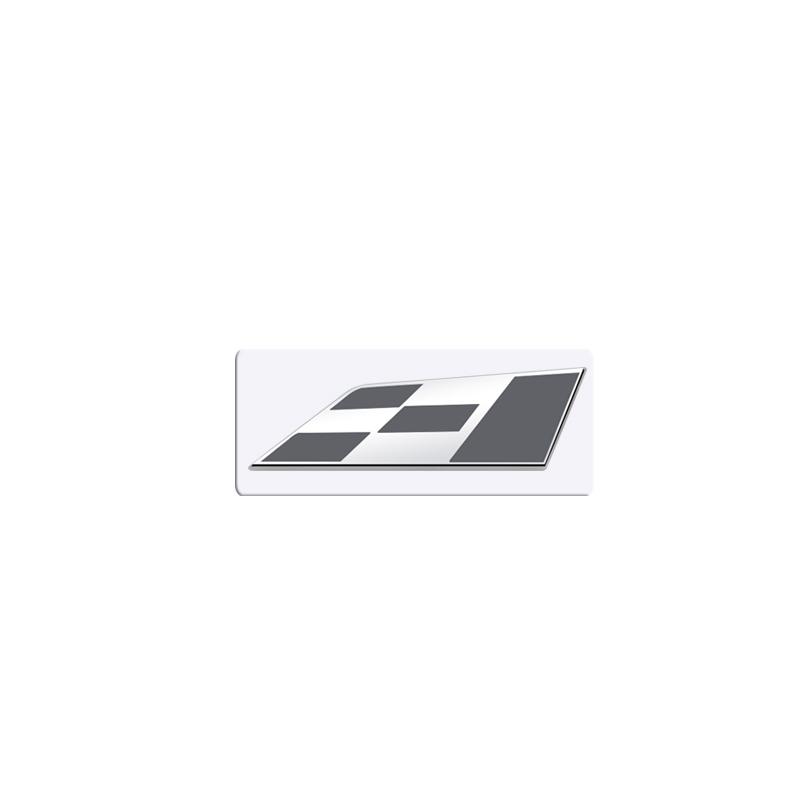 hbzh3 Metal 3D Race Flag Front Grille Sticker Car Rear Trunk Body Emblem Badge for Seat Leon 300 Altea Ibiza Toledo Cordoba cupra