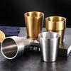Korean 304 Stainless Steel Double Wall Mugs 175ml Anti-fall Beer Coffee Cups Milk Cold Drinks Cup for Office Home Drinkware