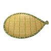 Nordic Style Melamine Serving Plate with Bamboo Weave Design