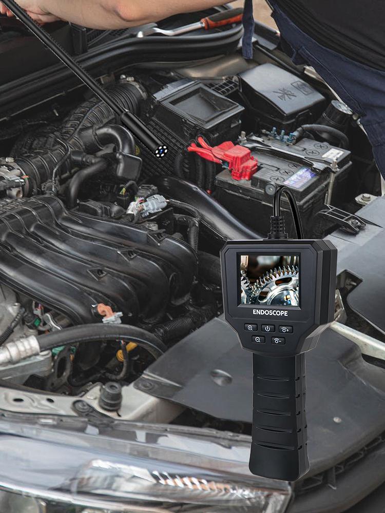 IP67 Водонепроницаемый инструмент для ремонта Цифровая инспекционная эндоскопическая камера 2.4 IPS Экран Труба Канализационный инспекционный бороскоп