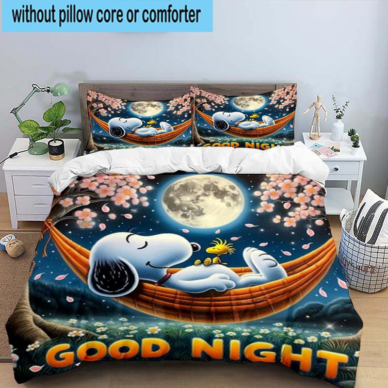 3PCS Cute Dog Sweet Dreams 3pcs Bedding,Including 3PCS Duvet Cover And 2pcs Pillowcases Perfect for Christmas,Ideal for Bedroom, Dormitory