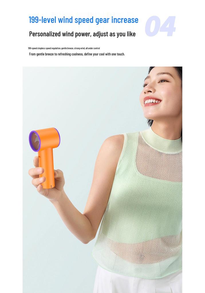 T20 Compact Handheld Fan: High-Speed, Long Battery, USB Rechargeable for Outdoor Cooling