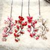 Artificial Flower Exquisite Non-fading Cloth Vivid Simulation Plum Blossom for Wedding