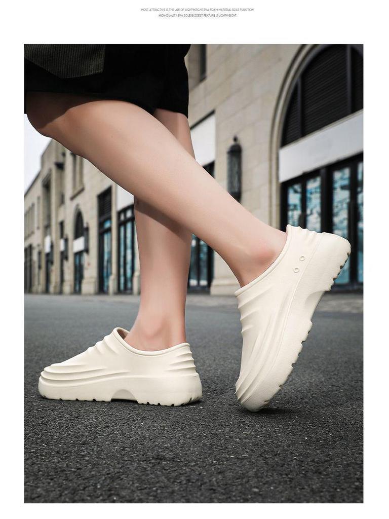 Нескользящая, водонепроницаемая, маслостойкая рабочая обувь EVA для поваров и медсестер: Мягкая, на толстой подошве, дезодорирующая, прочная обувь