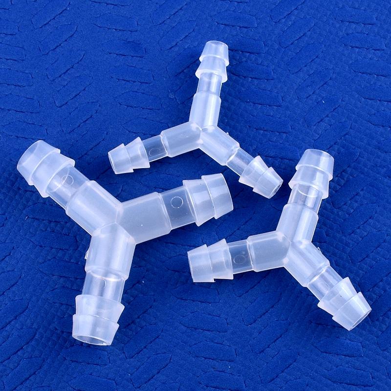 10 шт./лот 4~12 мм пластиковый 120° Y-образный тройник-соединитель для аквариума, адаптер для воздушного насоса, распределитель жидкого газа, садовый шланг для воды в форме пагоды
