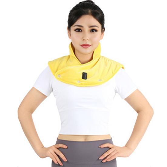 Shoulder Heating Pad for Neck Back Electric Heating Pad Rechargeable Double-Sided Plush Cordless Heated Wrap