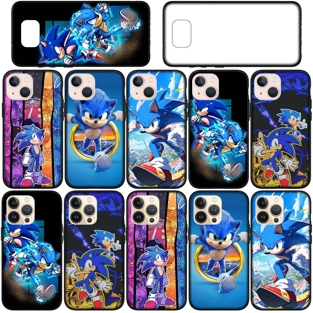 Чехол для iPhone 15 14 Xiaomi Redmi Note 13 12 11 Pro Max X 8 7 9 XR Samsung Galaxy S24 S23 A05 OPPO A15 Huawei аниме Sonic Hedgehog Forces телефон чехол