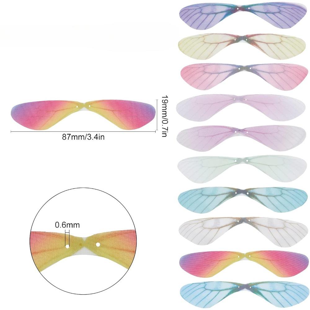 10/20/50 шт. Подвески в виде крыльев стрекозы, подвеска в виде крыльев бабочки, тканевые крылья, украшения для женщин, серьги своими руками, изготовление украшений для вечеринок в помещении, ремесла
