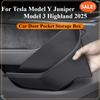 Для Tesla Model Y Juniper 2025 Model 3 Highland Аксессуары Боковой Органайзер-Лоток для Хранения в Дверь Полностью Закрывающийся Дверной Органайзер из TPE