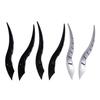 1 Pair Car Dragon Horn Decoration Personalized Vehicle Modifications 3D Horns Sticker Ornament for SUV Sedan Hatchback