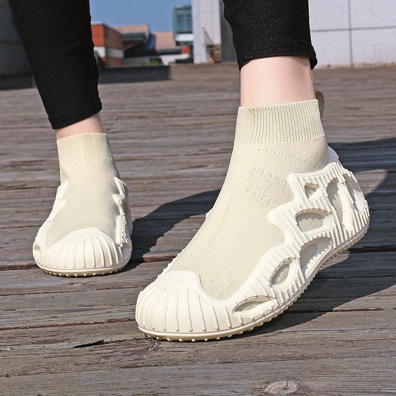 Мужские носки, кроссовки, кроссовки для бега на открытом воздухе, спортивные дышащие эластичные сетчатые летние легкие кроссовки для отдыха, большие размеры