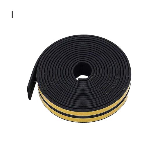 Уплотнительная лента 10 м, эластичная звукоизоляционная резиновая универсальная длинная дверная стопорная лента для раздвижных дверей