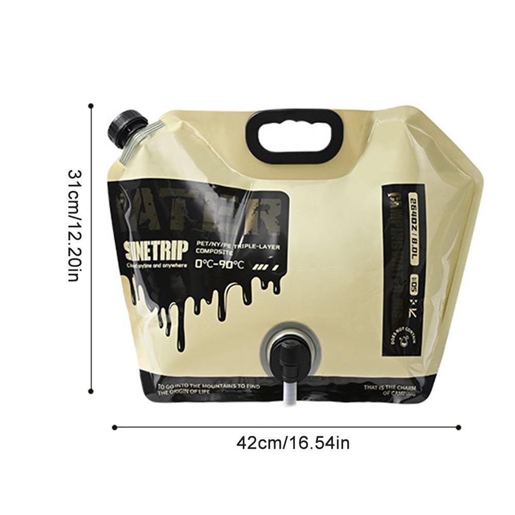 15-5 л Ведро для воды Портативное Не содержит БФА Канистра для воды для автомобиля Бак Большой вместимости для кемпинга на открытом воздухе/Пеших походов Аварийное хранение