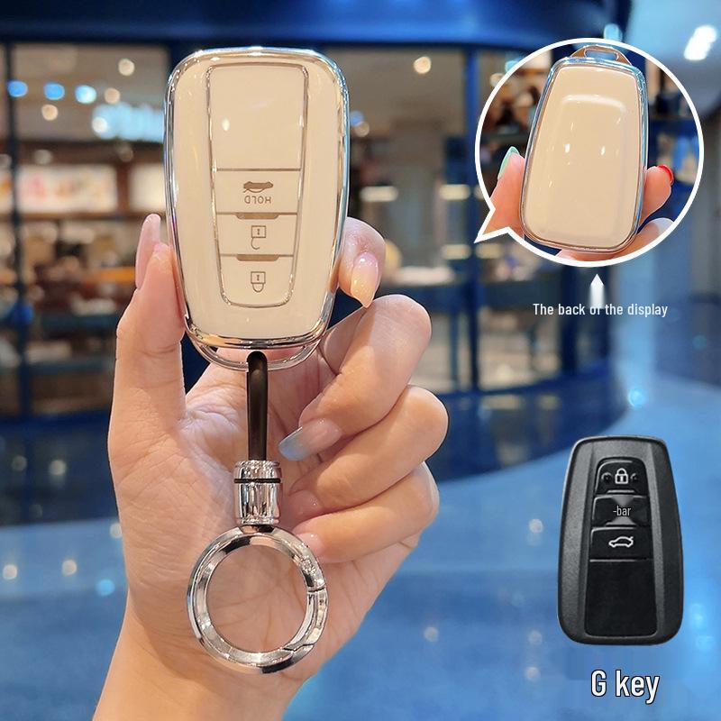 Чехол для ключа Toyota для Camry, Corolla, RAV4, Land Cruiser, Avalon и Viloran (Женская версия).