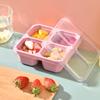1 шт. коробка для закусок с четырьмя прозрачными крышками, тарелка для закусок с коробкой для сухофруктов, коробка для чая и еды и тарелка для закусок с функцией сохранения свежести