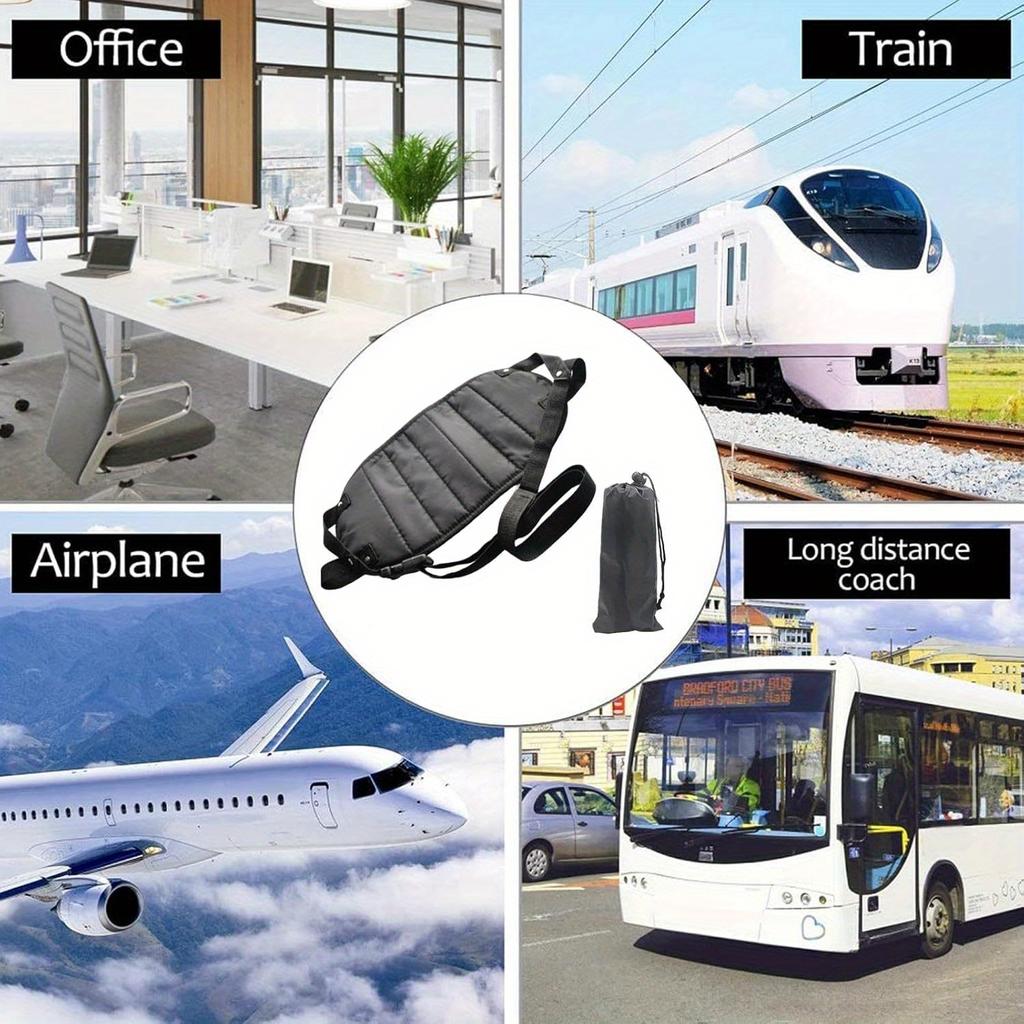 Adjustable Travel Foot Hammock - Airplane Foot Rest Hammock for Comfort  Hammock for Flights, Lightweight Travel Access