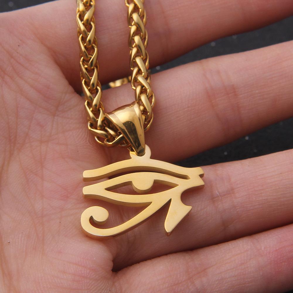 Скандинавская мифология викингов цепь ожерелье кулон и цепь глаз Ра символ защиты