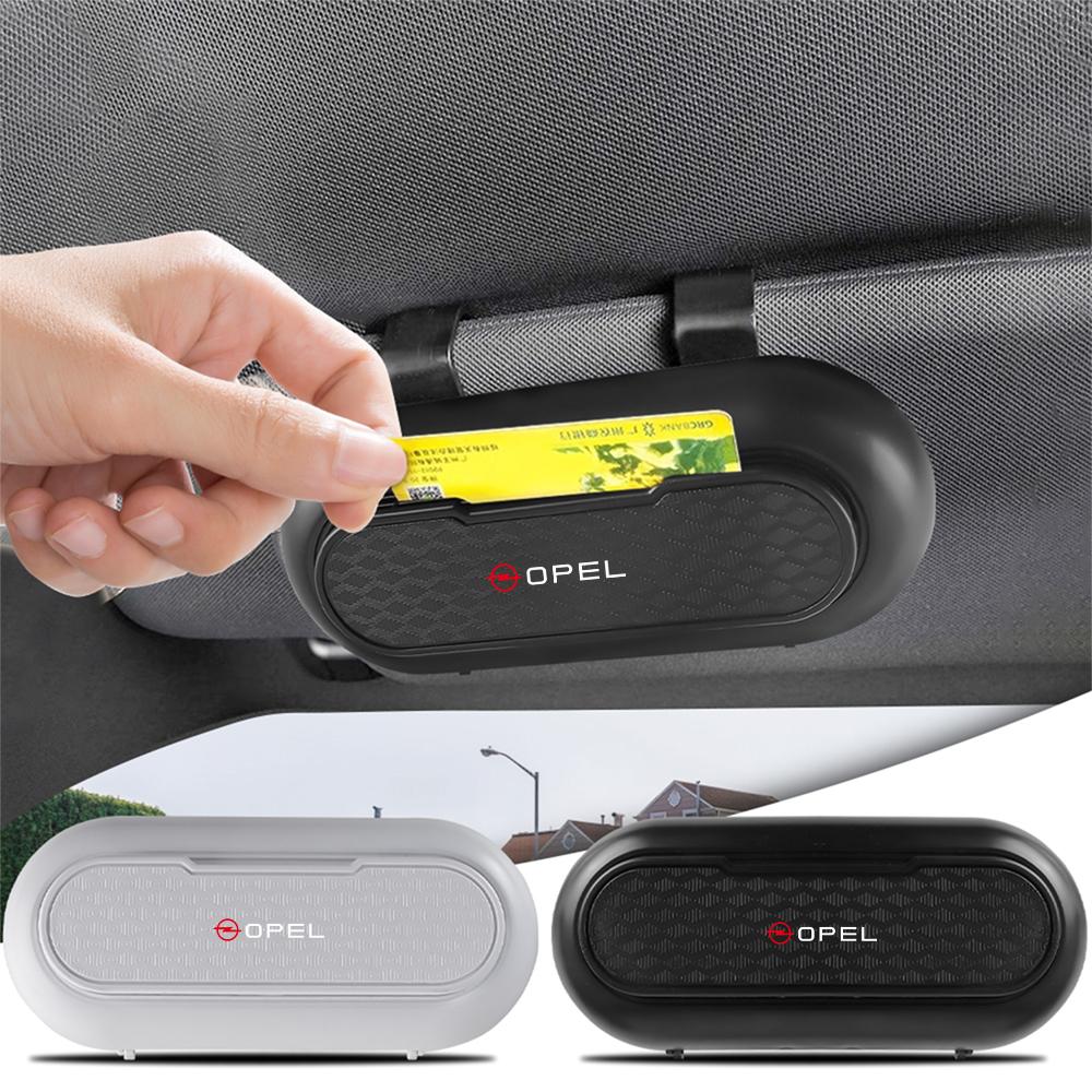 ABS Car n31 Sunglasses Organizer Box Eyeglass Holder Glasses Storage Clip For Opel Zafira b Corsa d Insignia Mokka Car Valve Cap