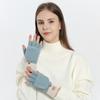 Перчатки-флипы с полупальцами, зимние женские, симпатичные, флисовые, утепленные, шерстяные, осенние и зимние, полупальцевые, студенческие, пишущие перчатки