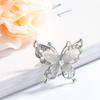 Opal Stone Gold/Silver Fashion Jewelry Wedding Rhinestone Brooch Pin Butterfly Brooch Pin Women