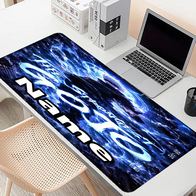 Custom Name Personalized Jujutsu Kaisen Pattern Mousepad, Laptop PC Desk Mat, Decorative Desk Mat for Home Keyboard Pad Gift