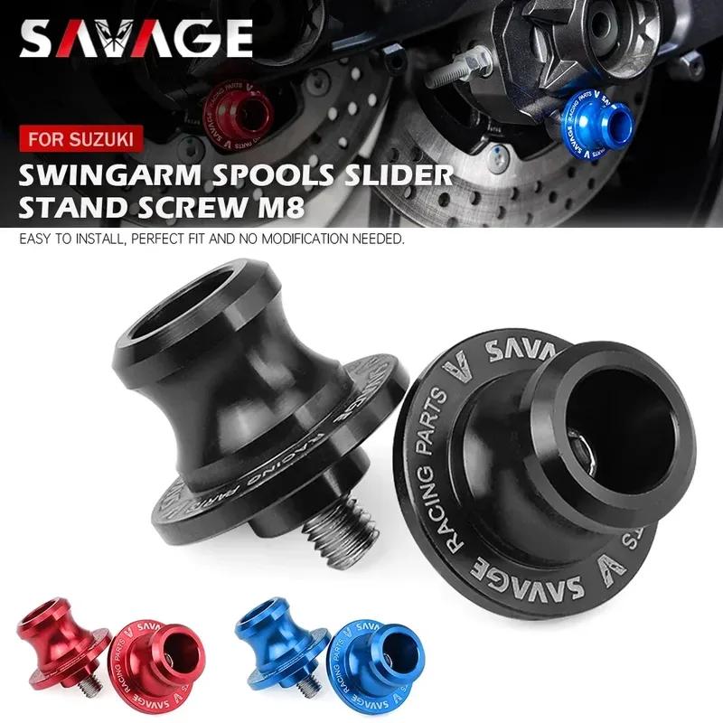 Motorcycle Stand Screw Swingarm Spools Slider M8 For Suzuki GSXR600 GSXR750 GSX-R 1000 SV650 GSX-S GSX R GSXR 600 750 GSX-8S 8R