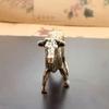 Brass Cattle Small Ornaments Miniatures Figurines Desk Decoration Animals Statue Ornament Home
