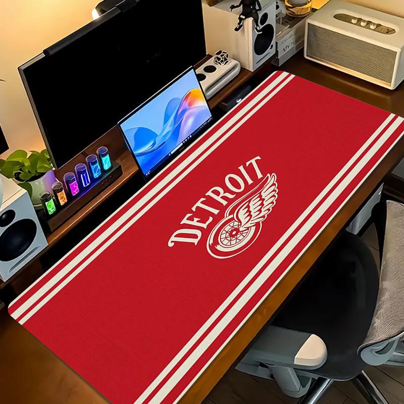 Коврик для мыши Detroit Red Wings Большой коврик для игровой поверхности Нескользящий коврик для ноутбука/планшета XXL Коврик для мини-ПК с заблокированным краем