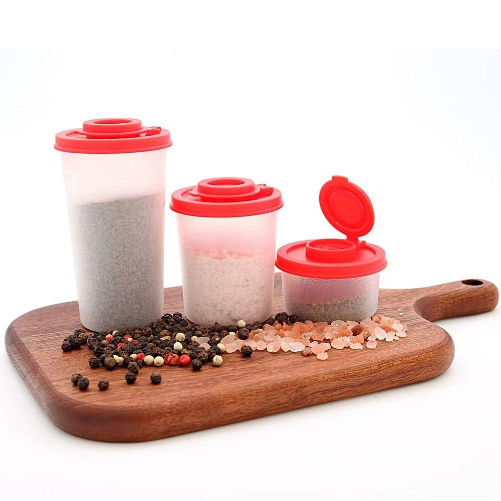 Plastic Seasoning Jar Mini Spice Container Durable Salt and Pepper Spice Shaker Salt Pepper Sugar