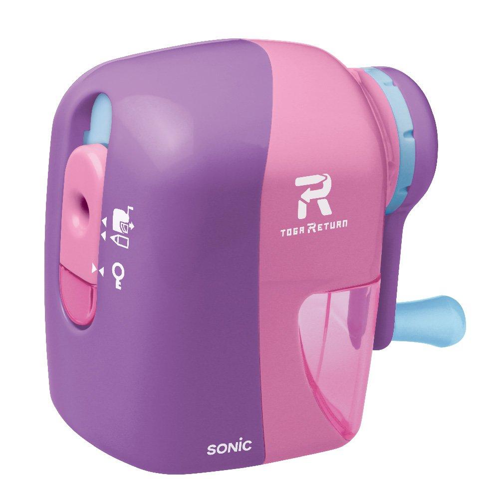 Sonic Pencil Manual Pencil Violet Sharpener, Togari-Turn, Sharpener, EK-7022-V