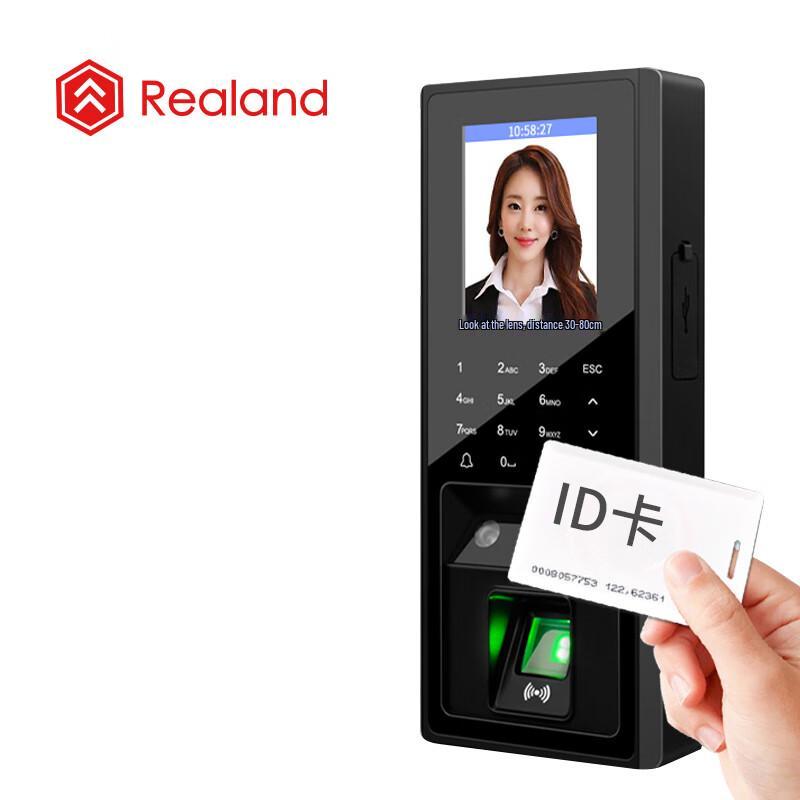 Realand F32 Контроль доступа по лицу, отпечатку пальца и ID-карте Часы учета рабочего времени CN вилка (адаптер в комплекте)