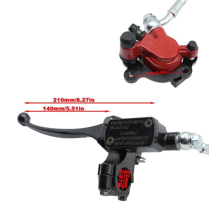 Hydraulic Disc Brake Master Cylinder Caliper Kit For Baja Doodle Bug DB30 Blitz Dirt Bug Predator 79cc 97cc Engine Mini Bike